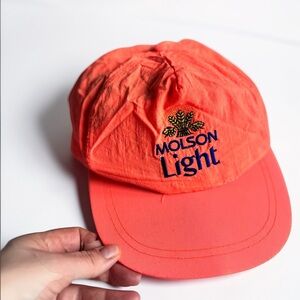Molson Light Vintage Hat Gift for Beer Fans Neon Snapback Cap